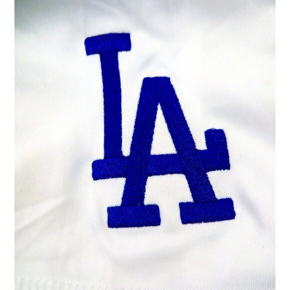 NEW! Majestic Los Angeles Dodgers Shirt Embroidered MLB Blue Men's SZ Large - Picture 6 of 8